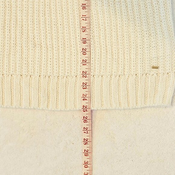 Tommy Hilfiger Wool Alpaca Blend Chunky Knit Sweater White XL New with Tags - Picture 9 of 9